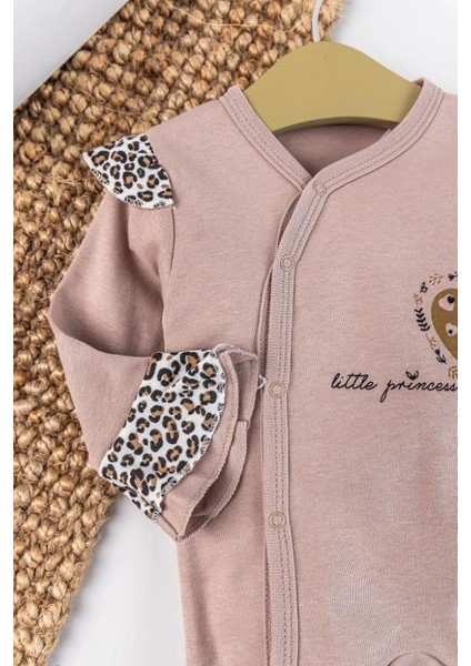 Babyhola Leopar Desen Kız Bebek Yenidoğan 8'li Tulum Seti 0-3 Ay Hediyelik Hastane Çıkışı 5016 fiyatları