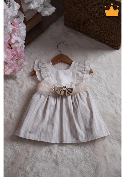 Kız Bebek Çocuk Vintage Elbise Retro Konsept Bayramlık 15200