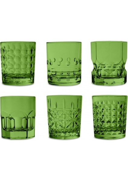 Crystal Touch 6'lı Bardak Seti 300 ml Yeşil