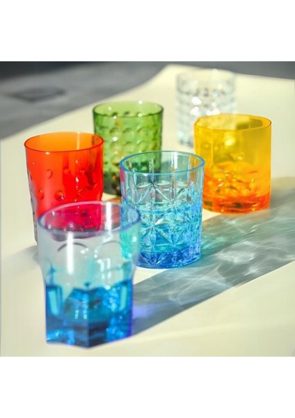 Crystal Touch 6'lı Bardak Seti 300 ml Kırmızı