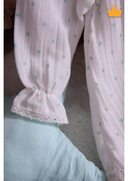 Müslin Kız Bebek Bayramlık Uzun Kollu Elbise 14100 indirimleri