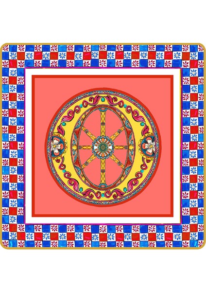 Ortigia O Harfli Tabak 15 cm x 15 cm