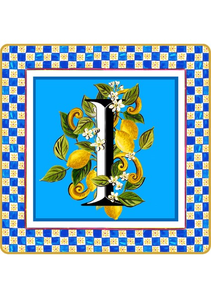 Ortigia I Harfli Tabak 15 cm x 15 cm