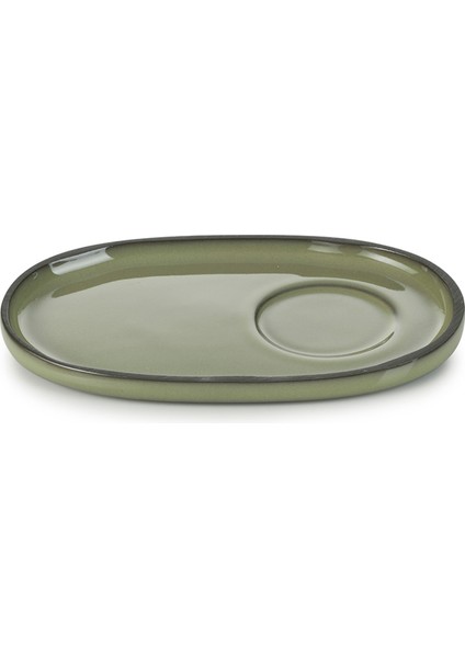 Caractere Fincan Tabağı Yeşil