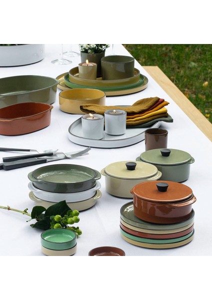 Caractere Ekmek Tabağı 15 cm Hardal