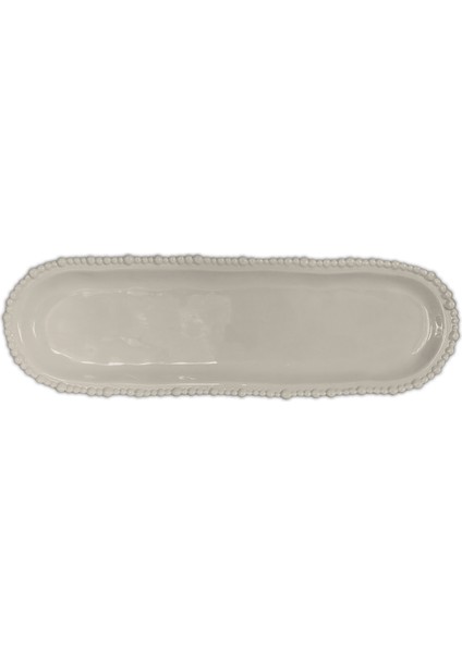 Joke Table Kitchen Melamin Oval Servis Tabağı 13 cm x 44 cm Kahverengi