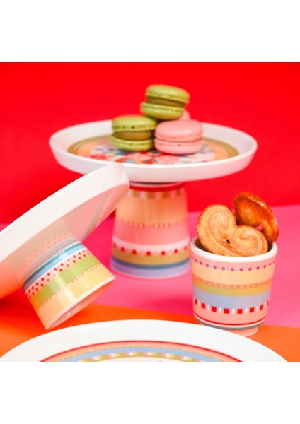 Mamma Mia Kalp Desenli Sunum Tabağı 21 cm x 7 cm fiyatları