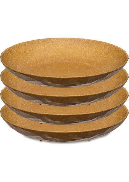 4'lü Tabak 22 cm Kahverengi