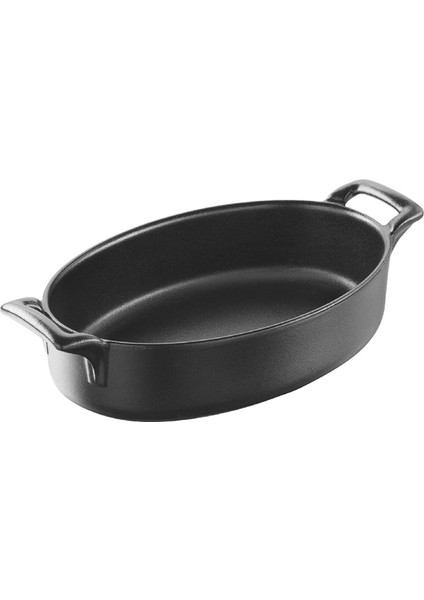 Belle Cuisine Oval Pişirme Tabağı 18 cm Siyah