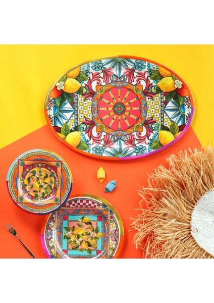Ortigia Servis Tabağı 50 cm x 30 cm