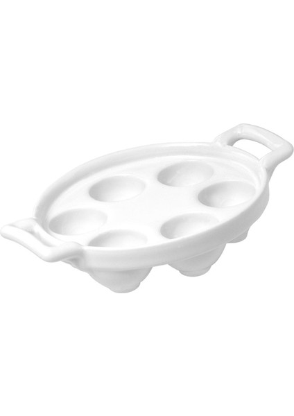 Belle Cuisine Salyangoz Tabağı 6 Bölmeli Beyaz
