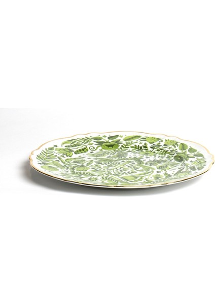 Fabula Porselen Yuvarlak Tabak 32,5 cm Yeşil