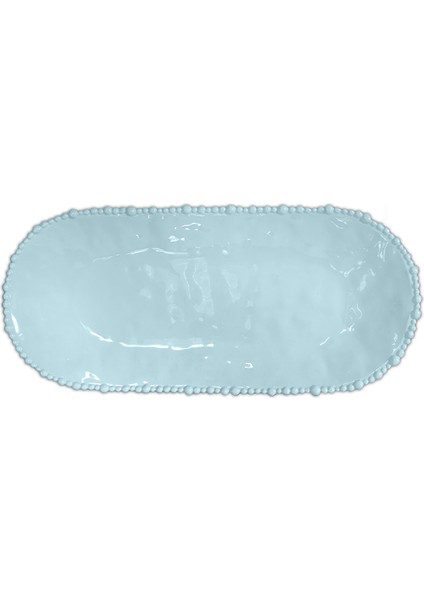 Joke Table Kitchen Melamin Oval Servis Tabağı 24 cm x 53 cm Aqua