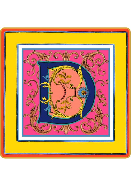 Ortigia D Harfli Tabak 15 cm x 15 cm