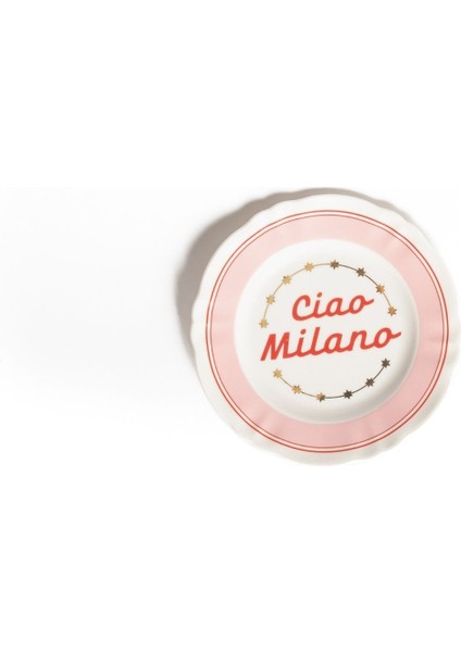 Bitossi Home La Tavola Ciao Milano Porselen Tabak 16,5 cm Pembe