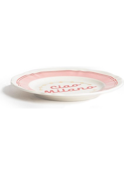 Bitossi Home La Tavola Ciao Milano Porselen Tabak 16,5 cm Pembe