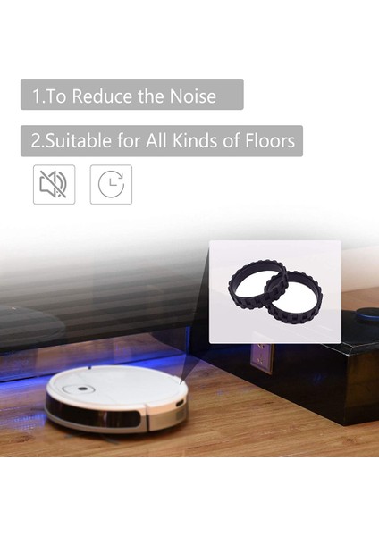 Tüm Irobot Roomba Modelleriyle Uyumlu Yedek Jant Lastiği Kaplaması (Yurt Dışından)