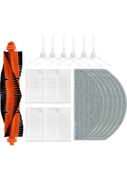 Xiaomi Robot Vakum E10 B112 Ana Yan Fırça Hepa Filtre Için 17PCS (Yurt Dışından)