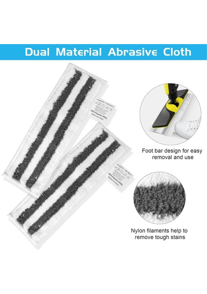 Karcher Buharlı Temizleyiciler Için Mikrofiber Bez Seti Easyfix Parçaları (Yurt Dışından)