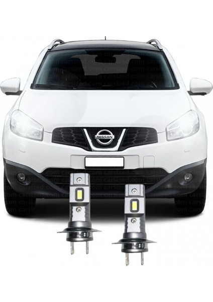 Nıssan Qashqai J10 Led Kısa Far Ampulü Mini Led 2'Li Set H7 Aparat Gerekmez
