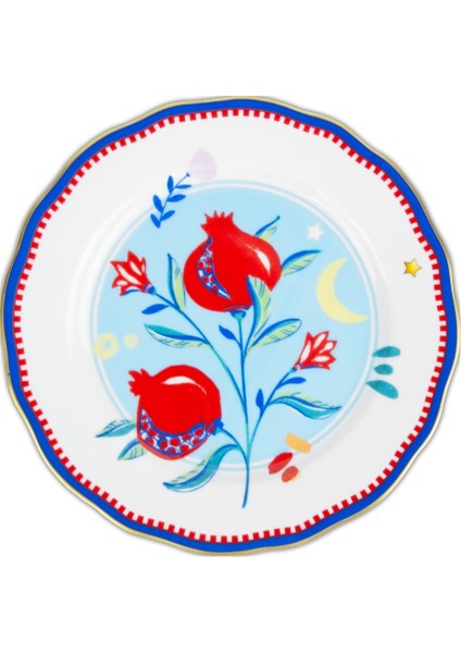 Mamma Mia Nar Desenli Tabak 22 cm