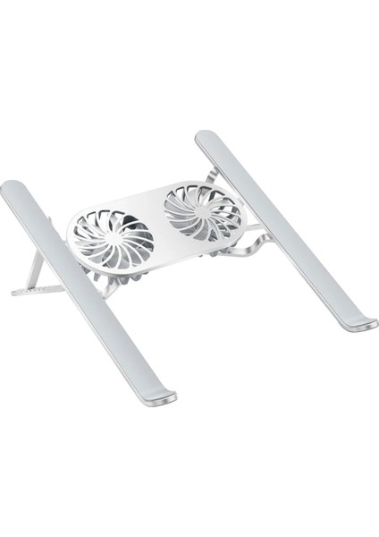 PM-24572 Çift Fanlı Taşınabilir Alüminyum Notebook Soğutucu Stand