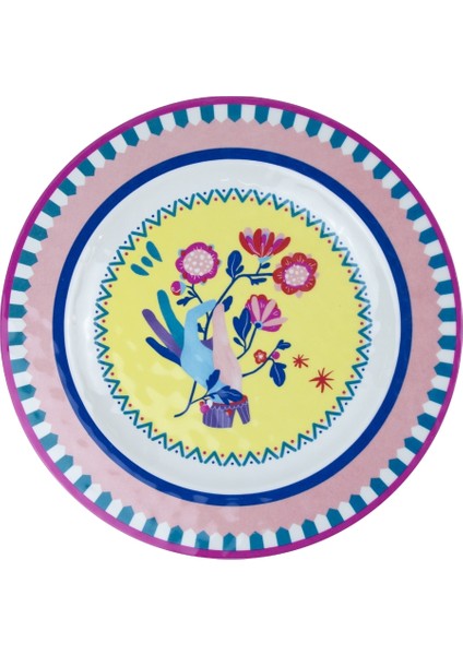 Mamma Mia 6'lı El Desenli Yemek Tabağı Seti 28 cm
