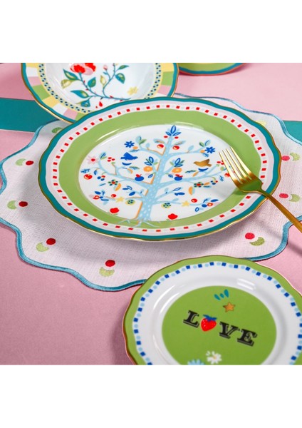 Mamma Mia Love Yazılı Tatlı Tabağı 16 cm fiyatları