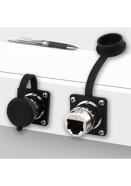 PM-24597 Dişi - Dişi IP68 Su Geçirmez Metal RJ45 Konnektör modelleri