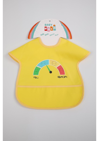 Babyhola 0-6 Yaş Büyük Boy Su Geçirmez Cepli BLW Mama Önlüğü Aktivite Önlüğü 1000