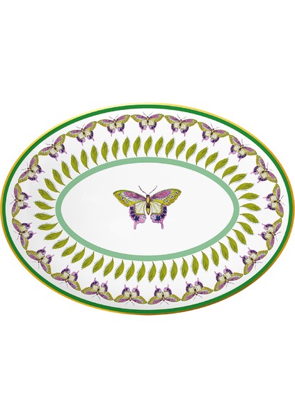 Amazzonia Porselen Oval Servis Tabağı 31 cm