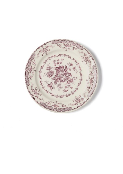 Rose Violet Floral Yemek Tabağı 26 cm