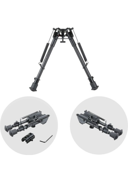 Karbon-Fiber Ekstra Hafif Ayarlanır Bipod Ayak