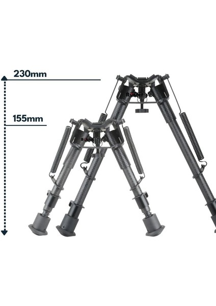 Karbon-Fiber Ekstra Hafif Ayarlanır Bipod Ayak modelleri