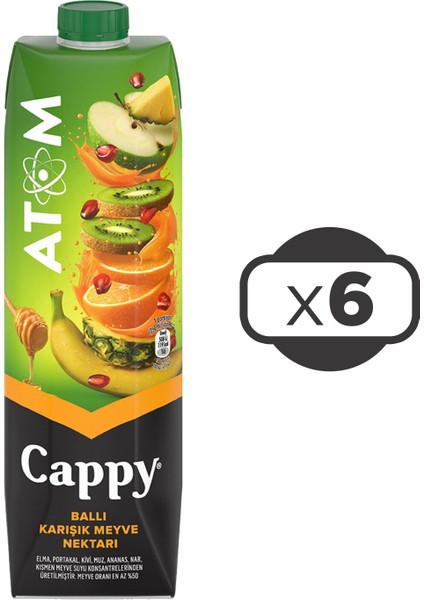 Atom Meyve Suyu 1 lt x 6 Adet