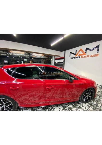 Seat Leon Cam Çıtası Krom 14 Parça Paslanmaz Çelik 5F 2013 Üzeri modelleri