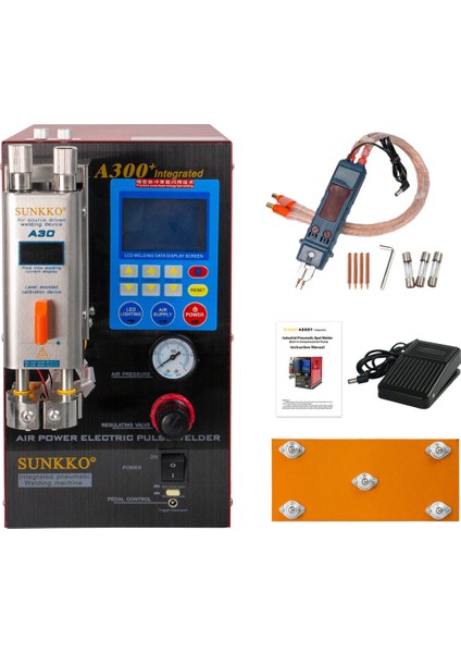 Sunkko A300+ Pil Punto Kaynak MAKİNESİ+73B Kaynak Kalemi