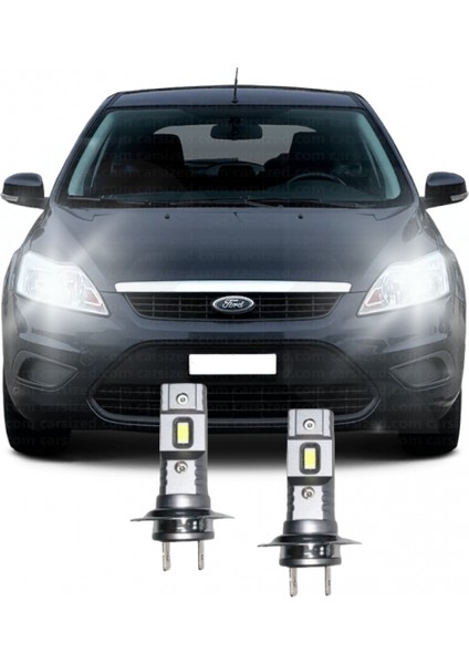Ford Focus 2 Makyajlı Led Kısa Far Ampulü H7 Mini Led 2'Li Set Aparat Gerekmez