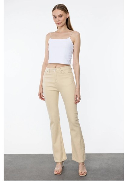 Cepli Bej Kadın Pantolon 3126-2Y4