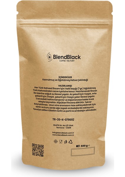 Blendblack Türk Kahvesi Orta Kavrulmuş 250 gr