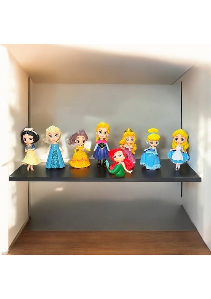 Dısney Prenses Karakterleri 8li Set Ariel Belle Cinderella Rapunzel Mulan Jasmine Snow White Aurora