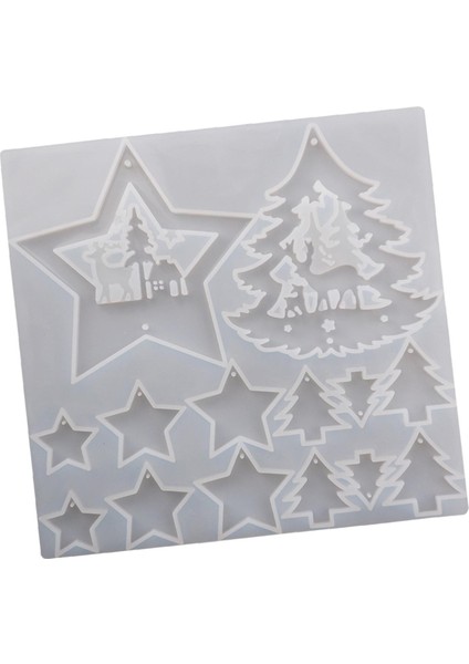 Ğı Pentagram Kolye Yapımı, Epoksi Reçine Temizlenen Döküm Noel Dekorasyonu Odası Festivalleri Için (Yurt Dışından)