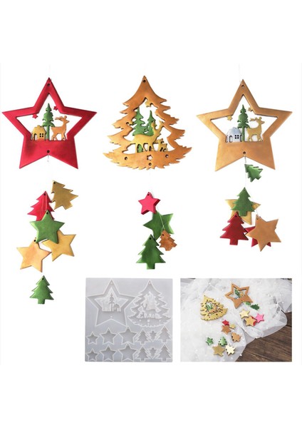 Ğı Pentagram Kolye Yapımı, Epoksi Reçine Temizlenen Döküm Noel Dekorasyonu Odası Festivalleri Için (Yurt Dışından) modelleri