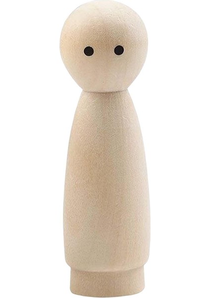 Boyamak Için Figürler Bitmemiş Ahşap Mandal 7cmx1.8cm Yuvarlak Kız Kırmızı Dudaklar (Yurt Dışından)