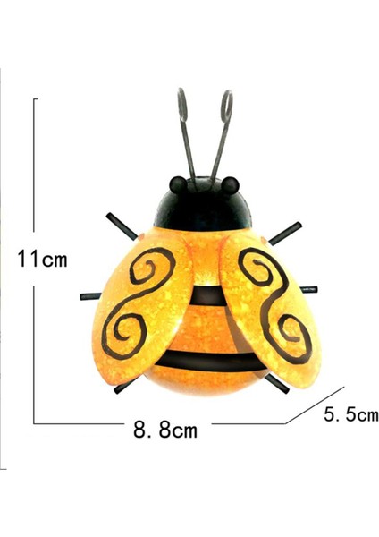 Metal Dekoru Süslemeleri Asılı Heykeli Sarı (Yurt Dışından)