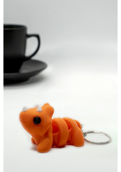 Triciratops 3D Hareketli Anahtarlık