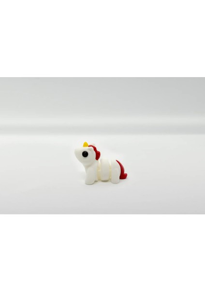 Unicorn 3D Hareketli Model Kırmızı