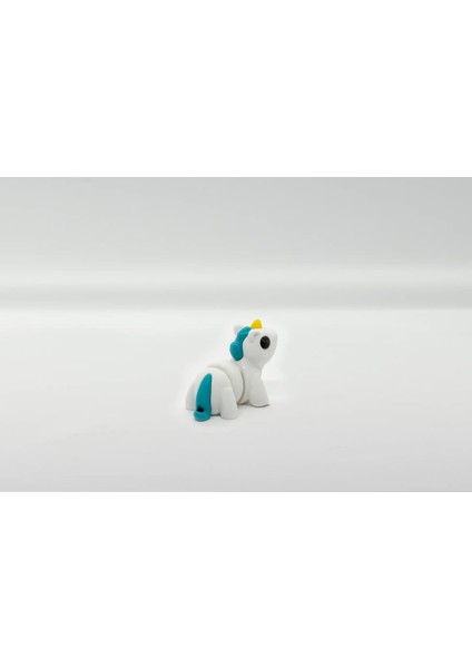 Unicorn 3D Hareketli Model Mavi