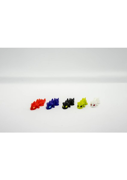 Minik Ejderler 5li Set 3D Hareketli Model