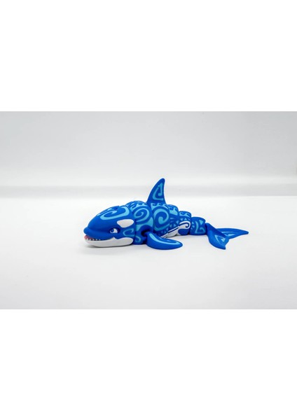 Orca Dövme Desenli 3D Hareketli Model Küçük Boy